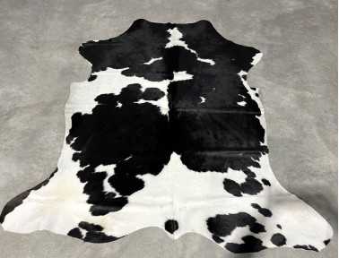 Réf.A842 - Peau de vache Noire & Blanche