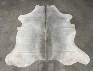 Tapis peau de vache grise bringée naturelle