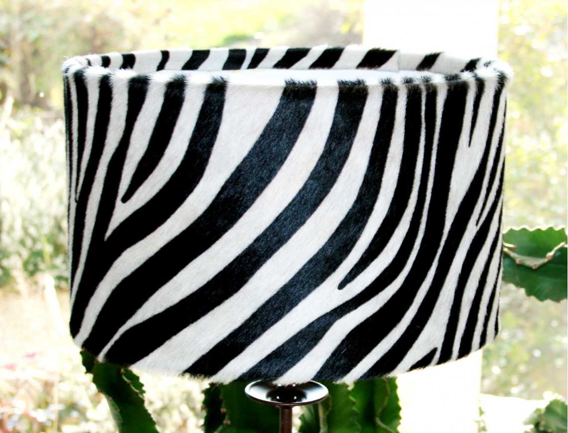 Abatjour en peau de vache