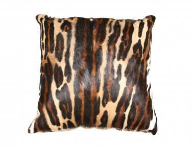 Coussin en peau de Springbok léopard SIMPLE face