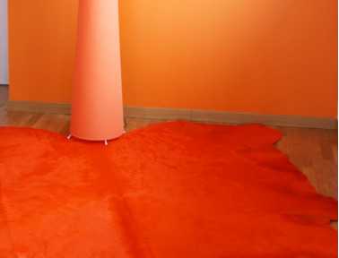 Peau de vache teintée Orange