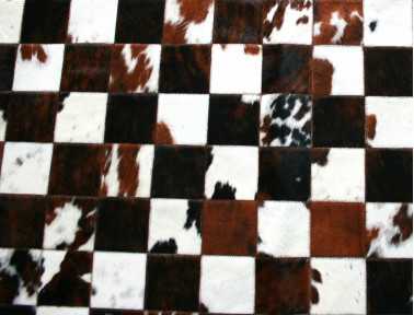 Tapis Patchwork en Peau de vache normande