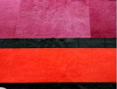Tapis Patchwork Olympe en Peau de vache multicolore