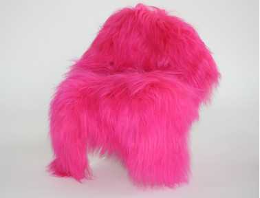 Mouton islandais teinté Fuchsia
