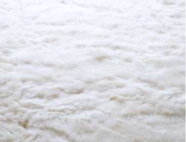 Tapis en peau de mouton blanc