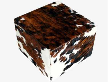 Pouf en peau de vache Normande