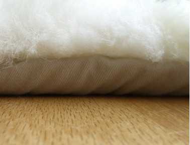 Tapis en peau de mouton blanc