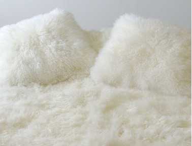 Coussin en agneau de Mongolie SIMPLE FACE