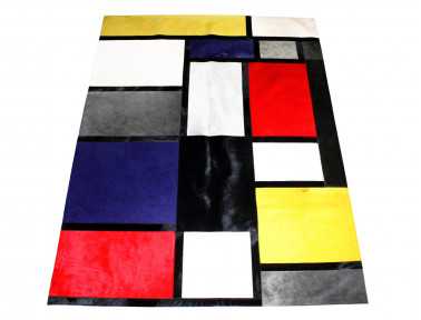 Tapis Patchwork zèbre multicolore