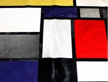Tapis Patchwork zèbre multicolore