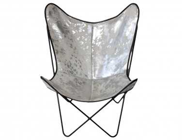 Fauteuil Bonet "BKF" en peau de vache