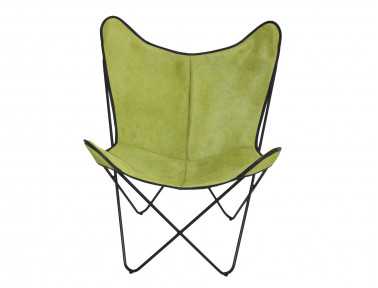 Fauteuil Bonet "BKF" en peau de vache