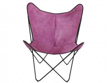 Fauteuil Bonet "BKF" en peau de vache