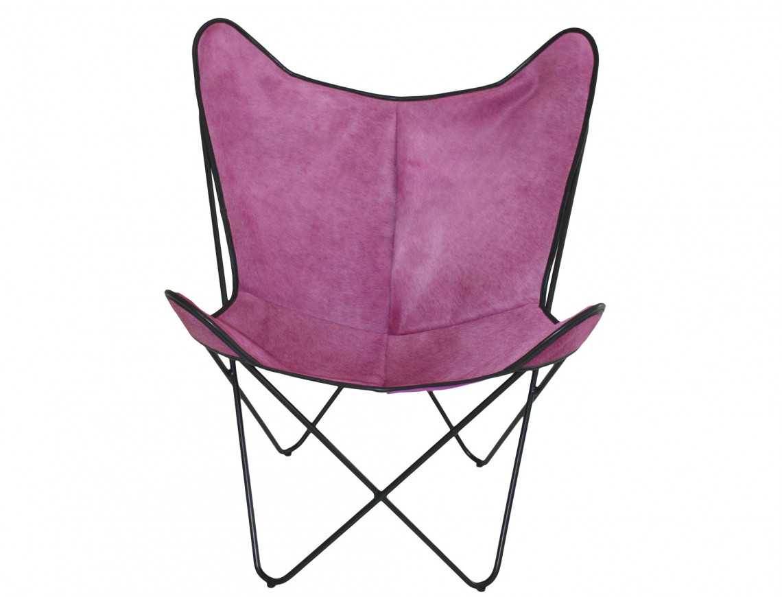 Fauteuil Bonet "BKF" en peau de vache