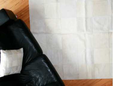 Tapis Patchwork blanc ivoire