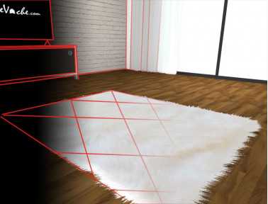 Tapis sur mesure en peau de mouton (avec visualisation en 3D)