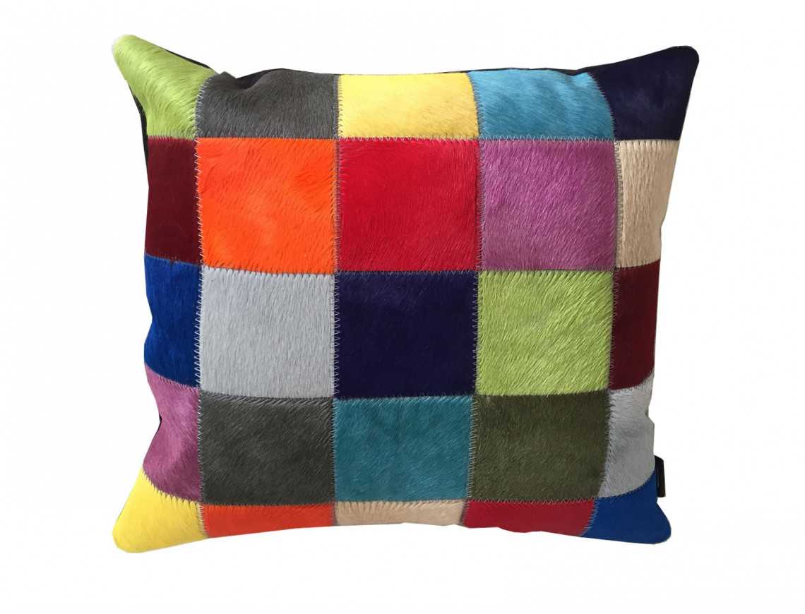 Elmer cowhide patchwork Cushion 