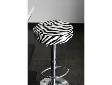 Tabouret en peau de vache