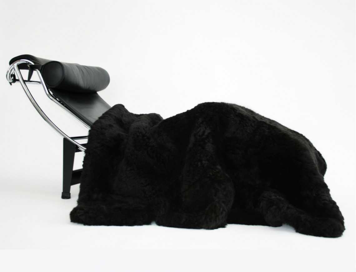 Dessus de lit en fourrure de lapin