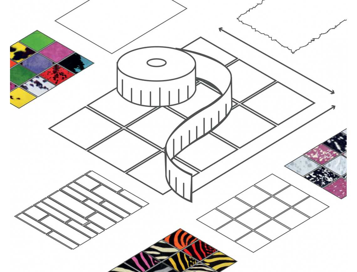 Custom patchwork rug made of cowhide (with 3D visualization)