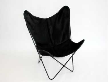 Fauteuil Bonet "BKF" en peau de vache