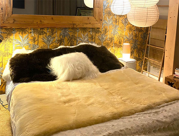 Tapis mouton médicalisé grande taille